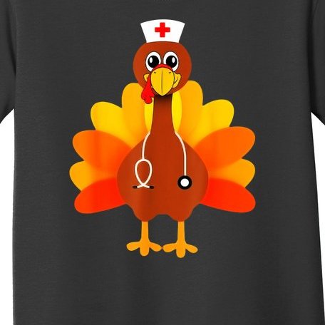 Cute Nurse Thanksgiving Turkey Toddler T-Shirt