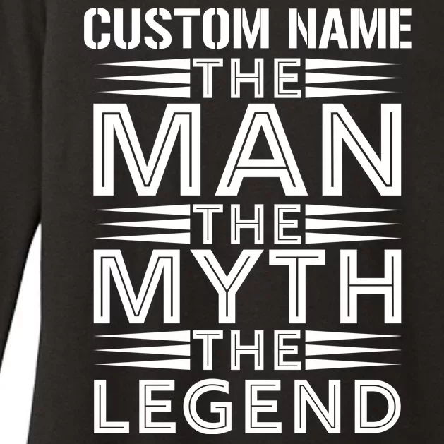 Custom Name The Man The Myth The Legend Womens CVC Long Sleeve Shirt