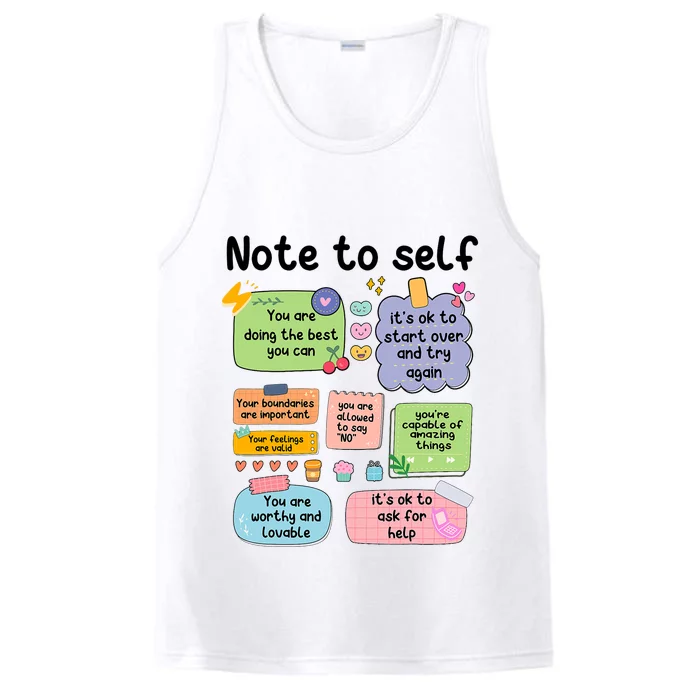 Counselor Note To Self Mental Health School Psychologist Performance Tank