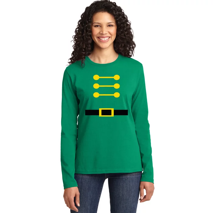 Christmas Nutcracker Toy Soldier Costume Ladies Long Sleeve Shirt