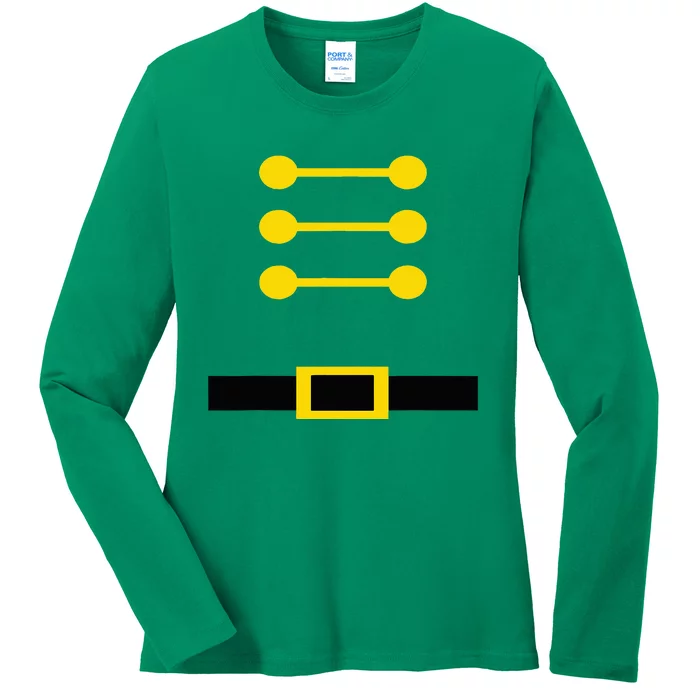 Christmas Nutcracker Toy Soldier Costume Ladies Long Sleeve Shirt