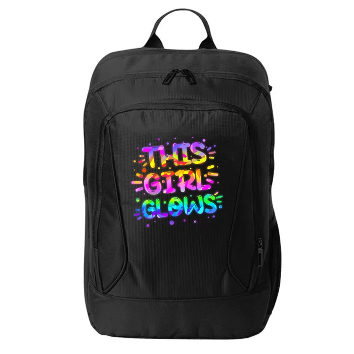 Cute Neon This Girl Glows City Backpack