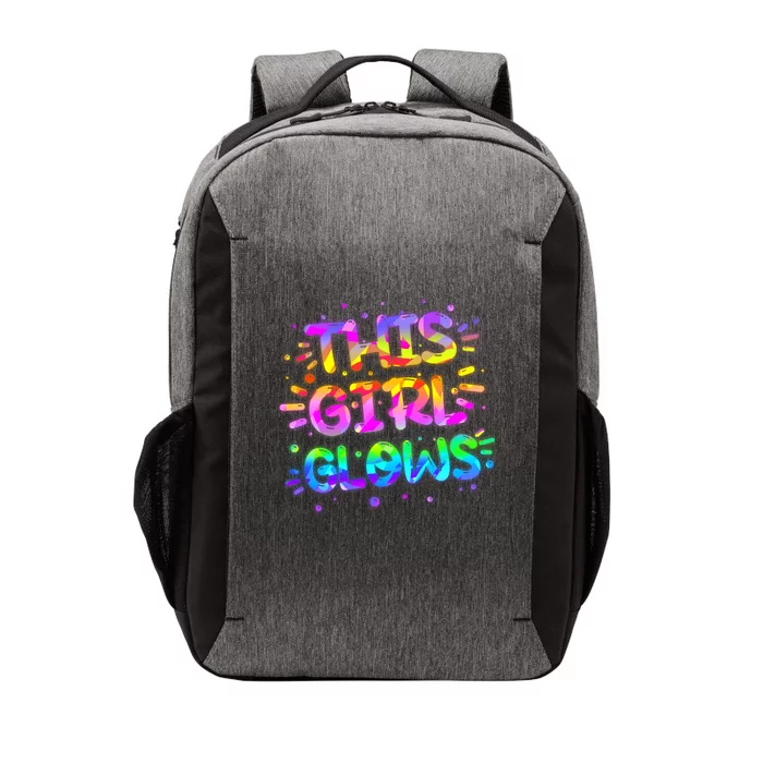 Cute Neon This Girl Glows Vector Backpack