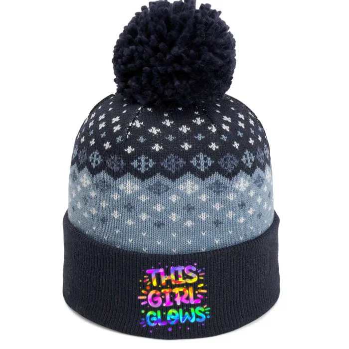 Cute Neon This Girl Glows The Baniff Cuffed Pom Beanie