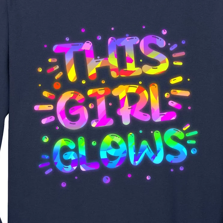 Cute Neon This Girl Glows Tall Long Sleeve T-Shirt