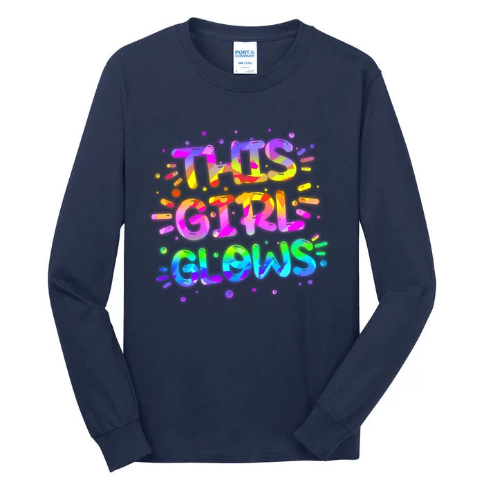 Cute Neon This Girl Glows Tall Long Sleeve T-Shirt