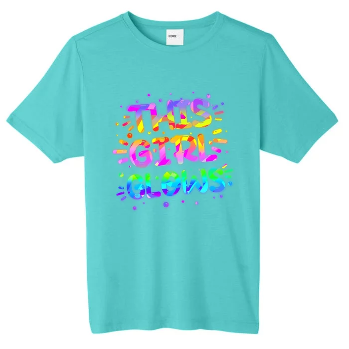 Cute Neon This Girl Glows ChromaSoft Performance T-Shirt