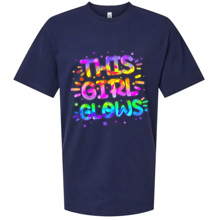 Cute Neon This Girl Glows Sueded Cloud Jersey T-Shirt