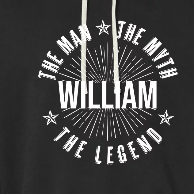 Custom Name The Man The Myth The Legend Garment-Dyed Fleece Hoodie