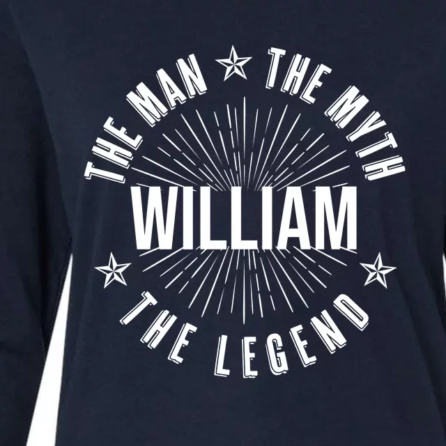 Custom Name The Man The Myth The Legend Womens Cotton Relaxed Long Sleeve T-Shirt