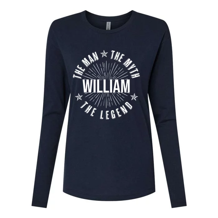 Custom Name The Man The Myth The Legend Womens Cotton Relaxed Long Sleeve T-Shirt