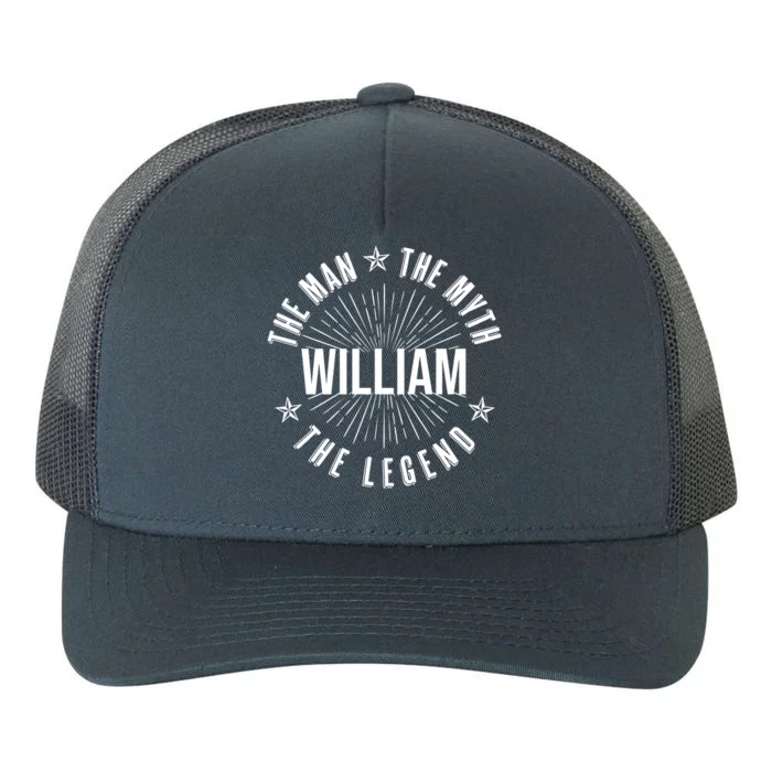 Custom Name The Man The Myth The Legend Yupoong Adult 5-Panel Trucker Hat