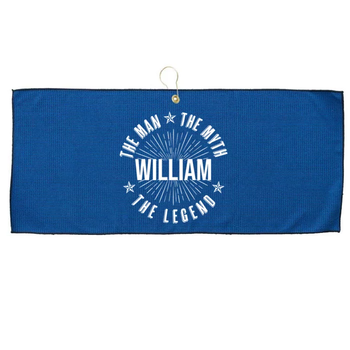 Custom Name The Man The Myth The Legend Large Microfiber Waffle Golf Towel