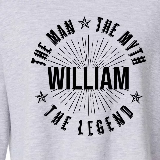 Custom Name The Man The Myth The Legend Cropped Pullover Crew