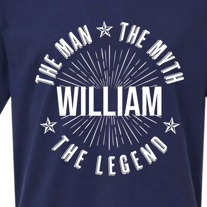 Custom Name The Man The Myth The Legend Sueded Cloud Jersey T-Shirt