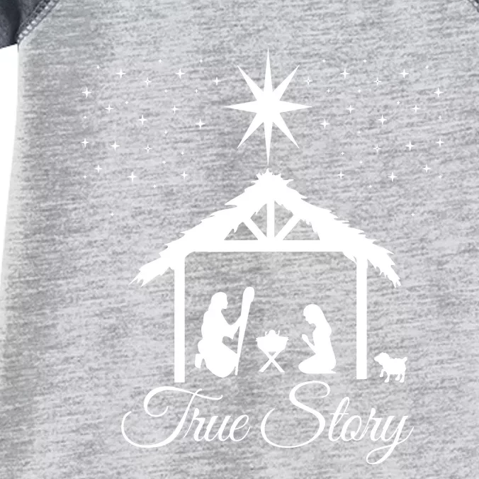 Christmas Nativity True Story Nativity Scene Gifts Infant Baby Jersey Bodysuit