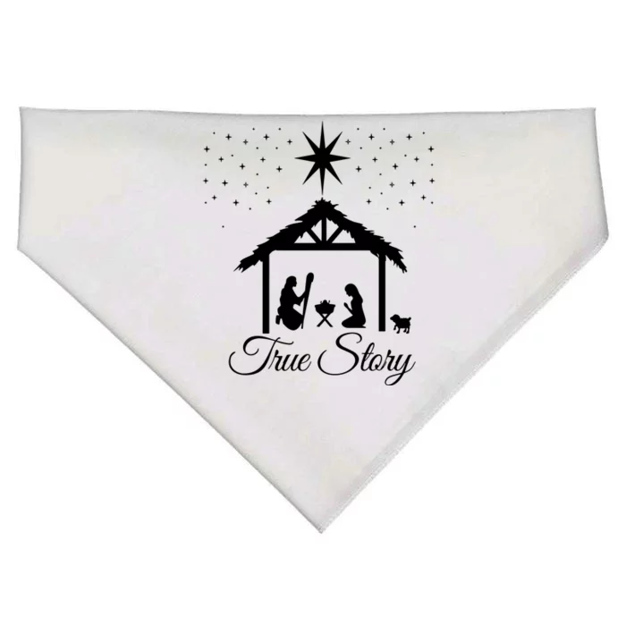 Christmas Nativity True Story Nativity Scene Gifts USA-Made Doggie Bandana