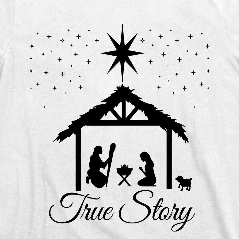 Christmas Nativity True Story Nativity Scene Gifts T-Shirt