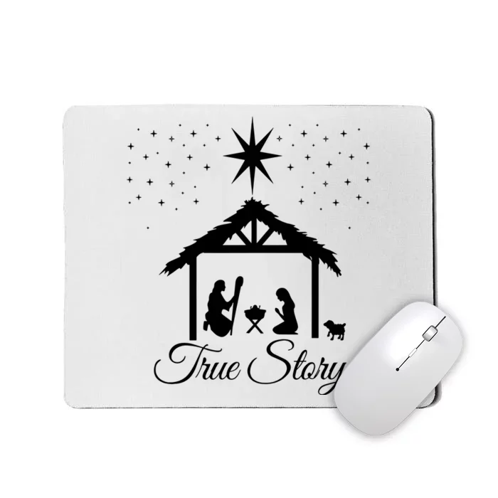 Christmas Nativity True Story Nativity Scene Gifts Mousepad