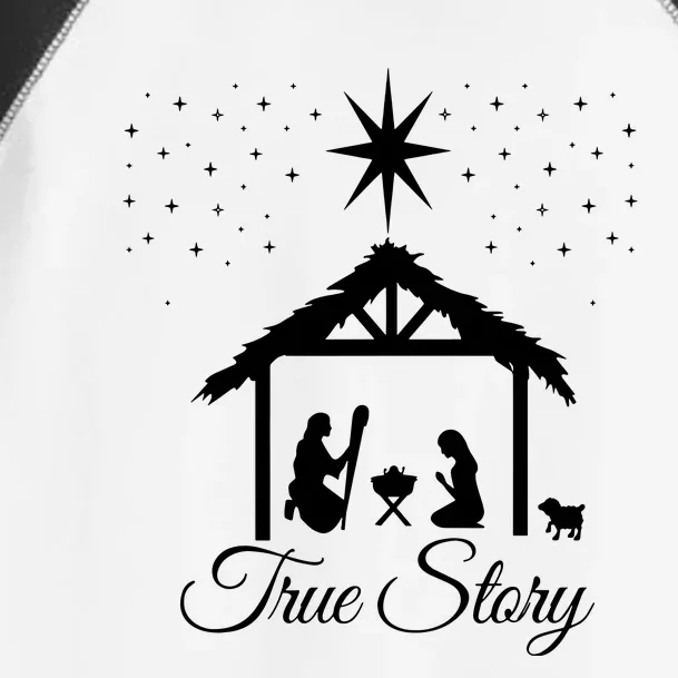 Christmas Nativity True Story Nativity Scene Gifts Toddler Fine Jersey T-Shirt