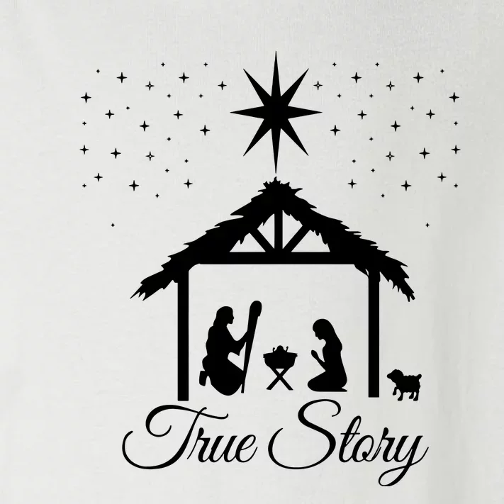 Christmas Nativity True Story Nativity Scene Gifts Toddler Long Sleeve Shirt