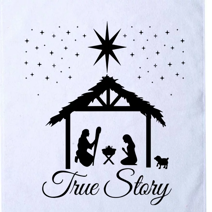 Christmas Nativity True Story Nativity Scene Gifts Platinum Collection Golf Towel