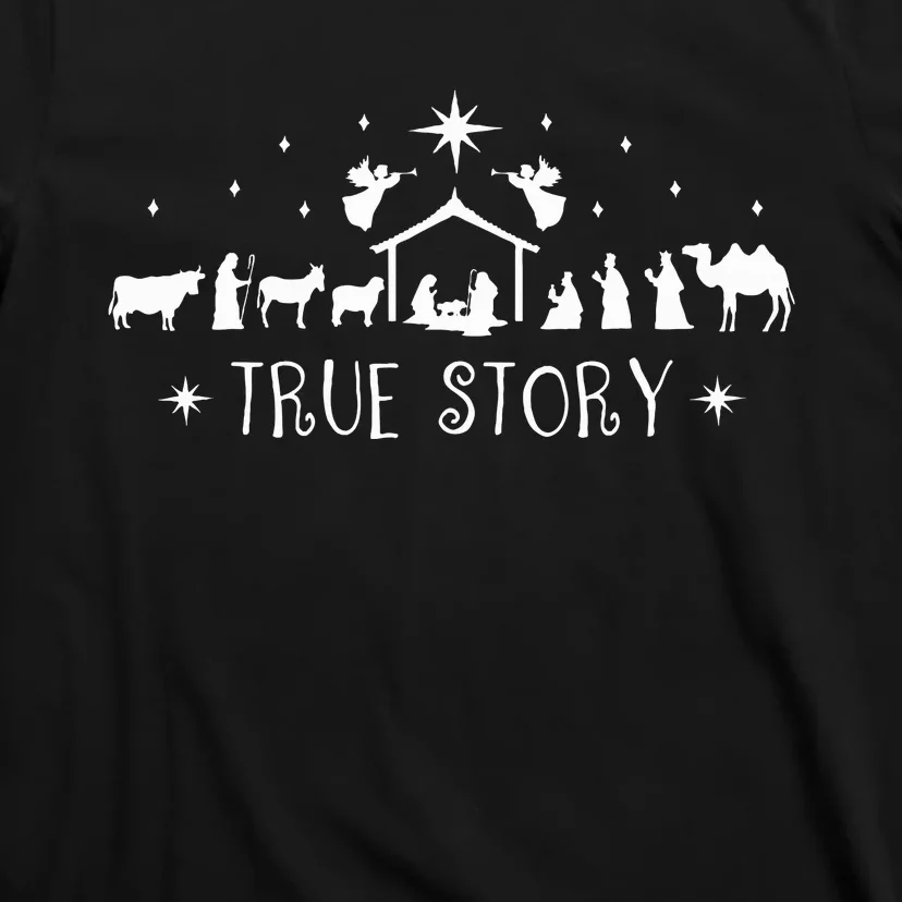 Christmas Nativity True Story Nativity Scene T-Shirt