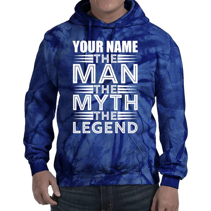 Custom Name The Man The Myth The Legend Tie Dye Hoodie