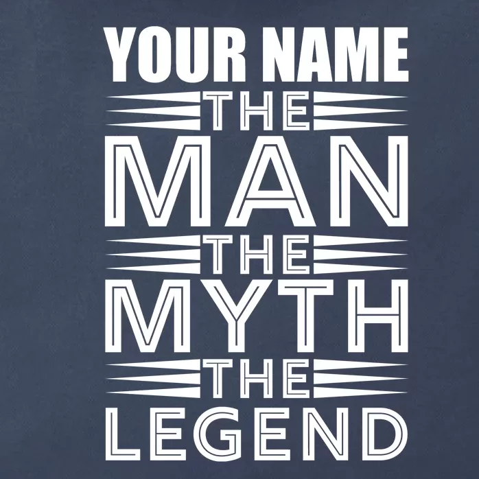 Custom Name The Man The Myth The Legend Zip Tote Bag