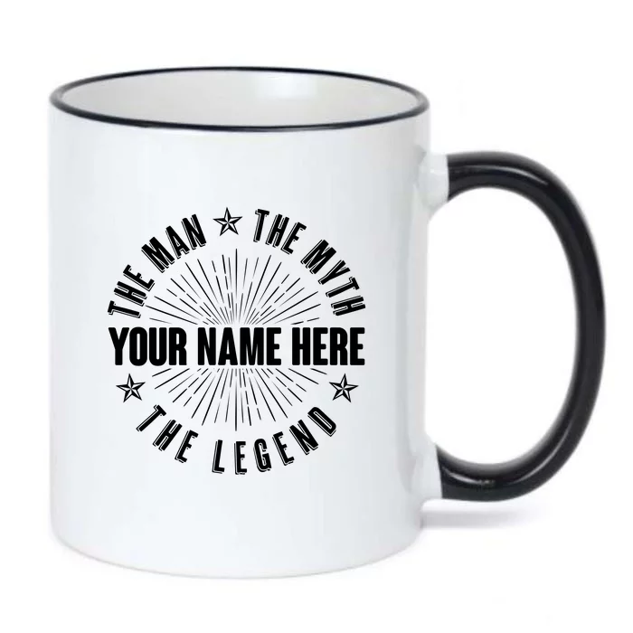 Custom Name The Man The Myth The Legend Black Color Changing Mug