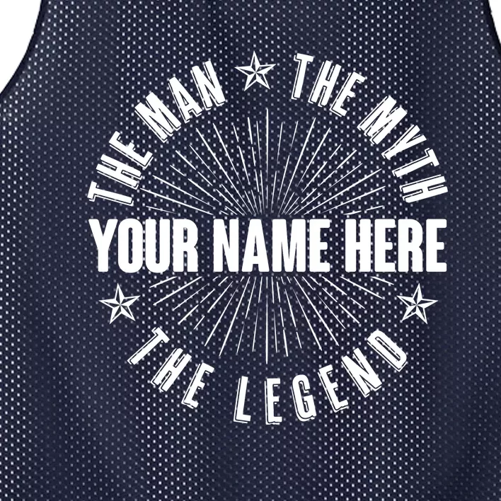 Custom Name The Man The Myth The Legend Mesh Reversible Basketball Jersey Tank