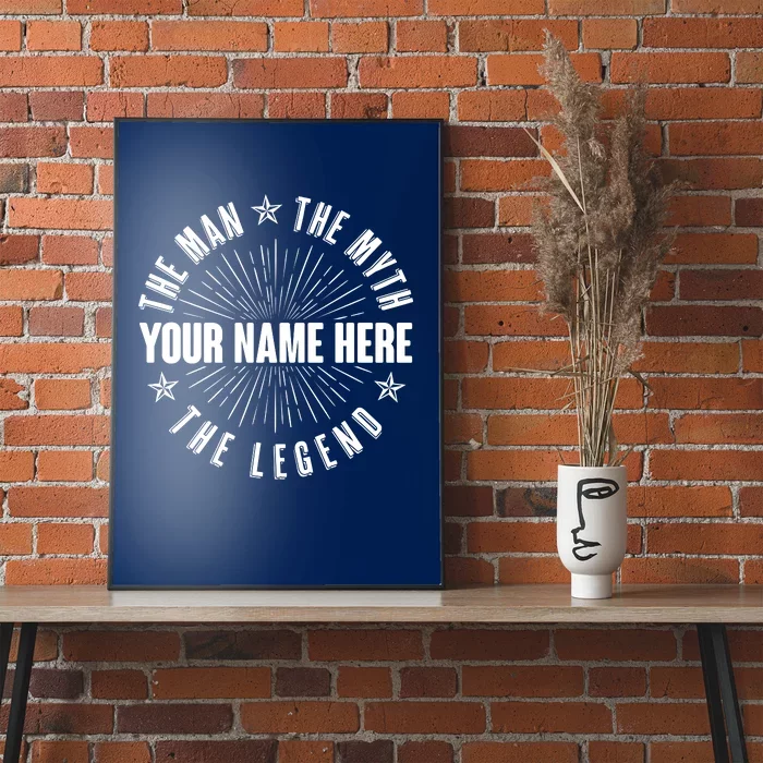 Custom Name The Man The Myth The Legend Poster