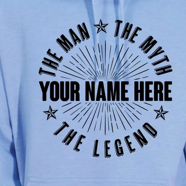 Custom Name The Man The Myth The Legend Unisex Surf Hoodie