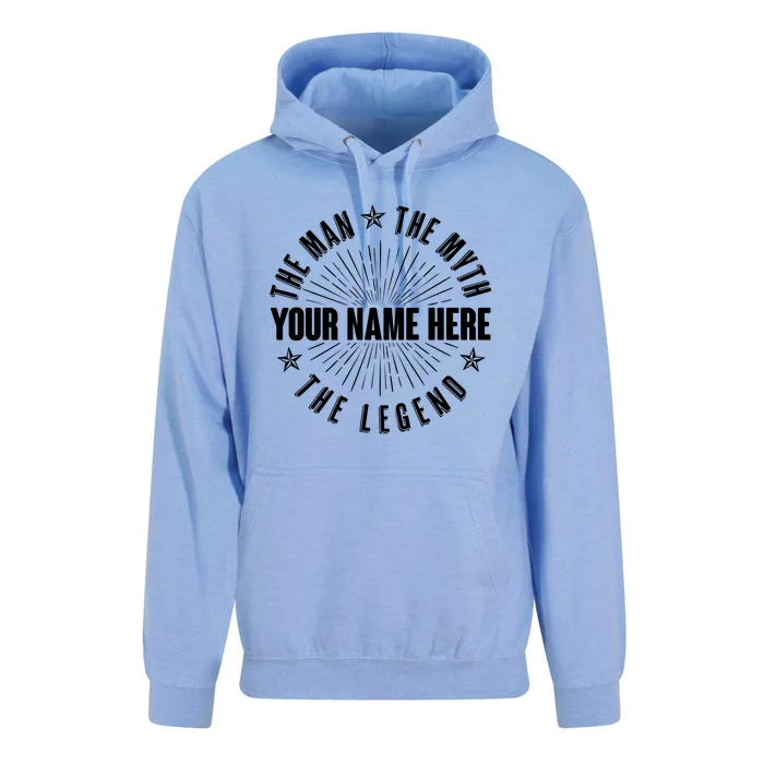 Custom Name The Man The Myth The Legend Unisex Surf Hoodie