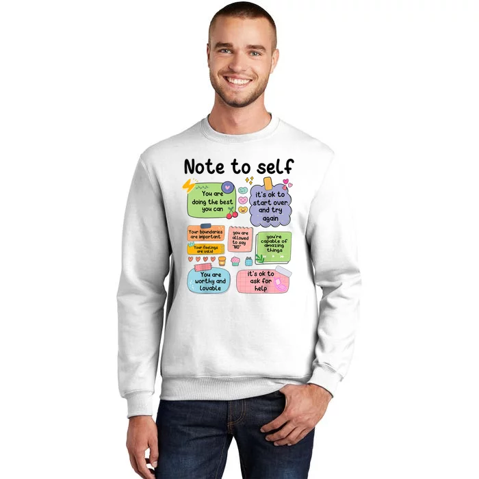 Counselor Note To Self Mental Health School Psychologist Sweatshirt