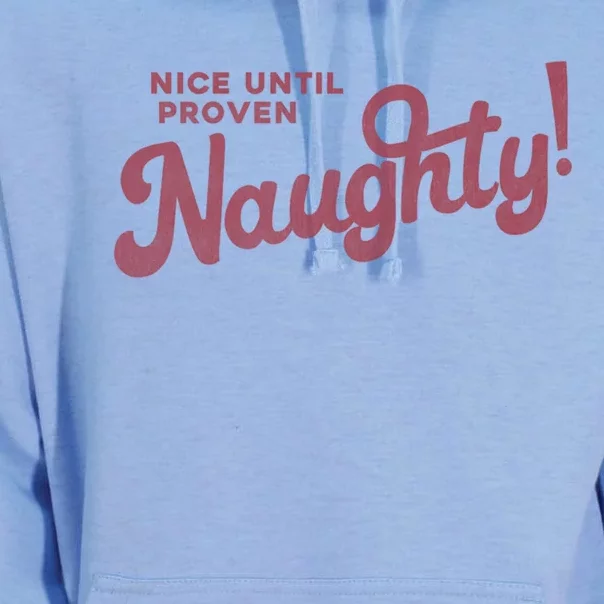 Christmas Nice Until Proven Naughty! Gift Unisex Surf Hoodie