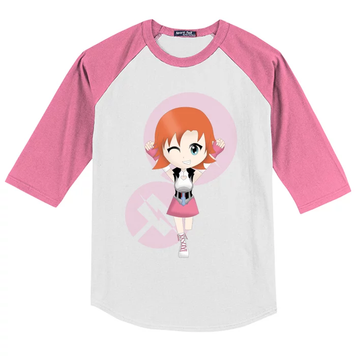 Chibi Nora Valkyrie Kids Colorblock Raglan Jersey