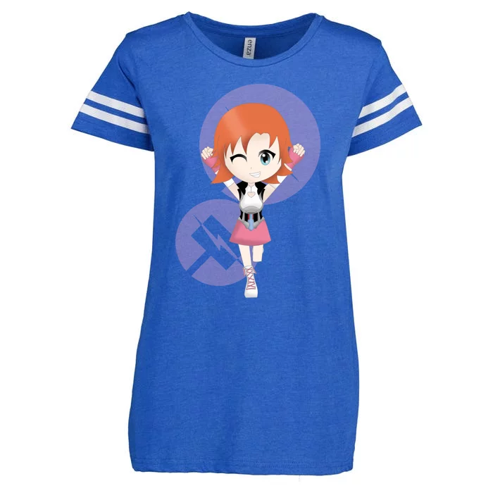 Chibi Nora Valkyrie Enza Ladies Jersey Football T-Shirt