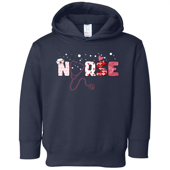 Cute Nurse Valentines Day Gift Toddler Hoodie