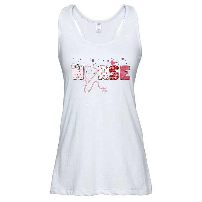 Cute Nurse Valentines Day Gift Ladies Essential Flowy Tank