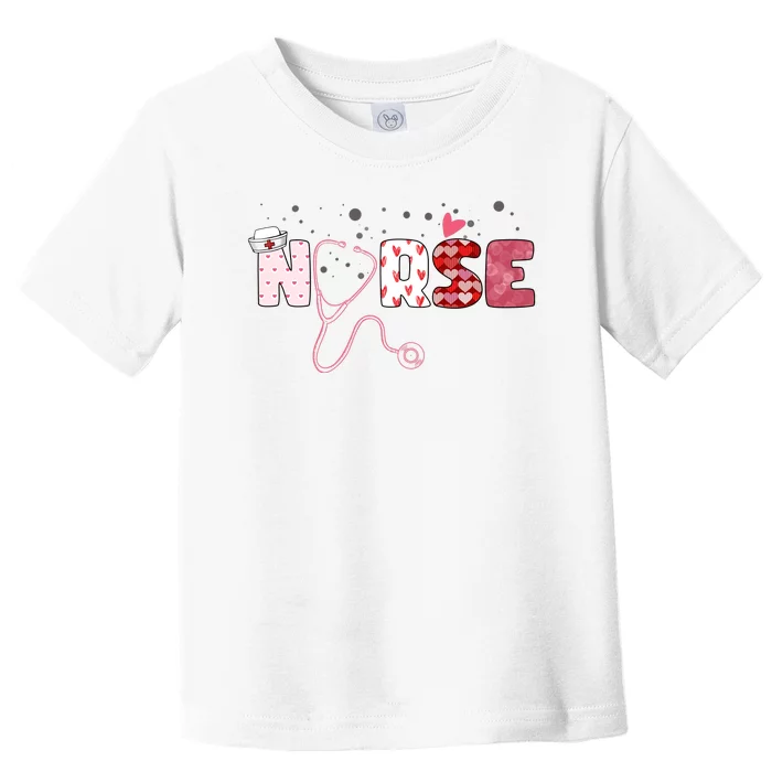 Cute Nurse Valentines Day Gift Toddler T-Shirt