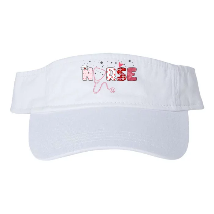 Cute Nurse Valentines Day Gift Valucap Bio-Washed Visor