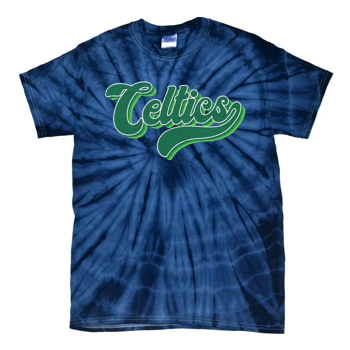 Celtics Name Vintage Retro Gift Tie-Dye T-Shirt