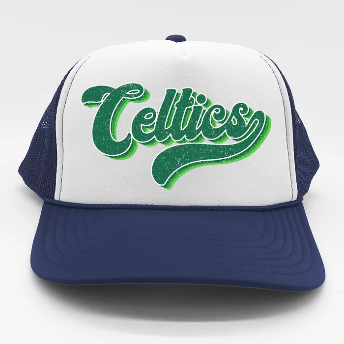 Celtics Name Vintage Retro Gift Trucker Hat