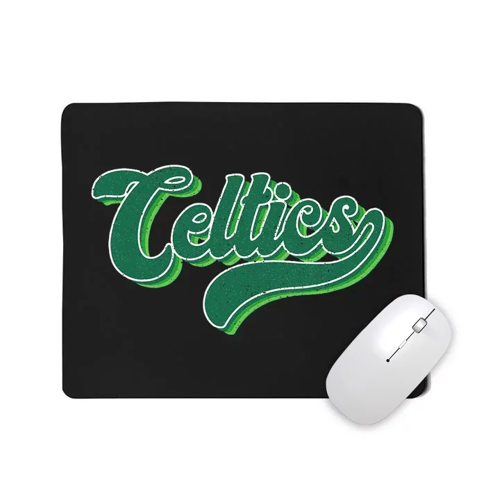 Celtics Name Vintage Retro Mousepad