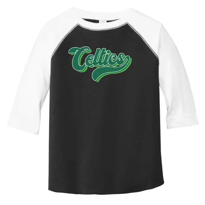 Celtics Name Vintage Retro Toddler Fine Jersey T-Shirt