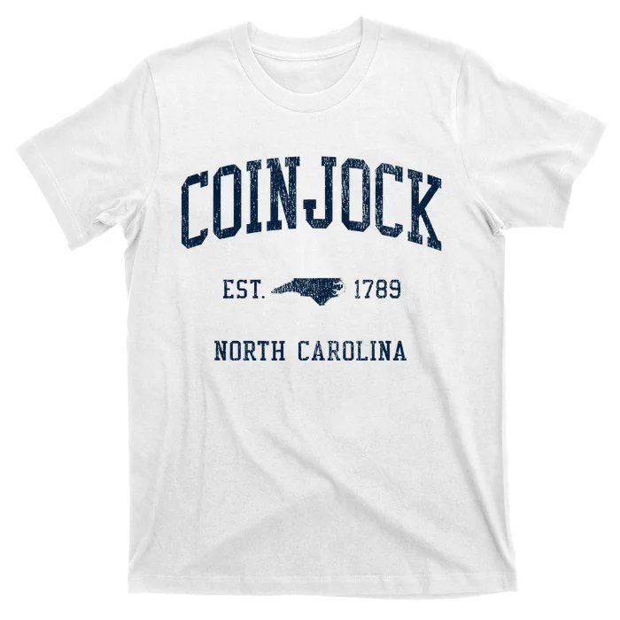 Coinjock Nc Vintage Athletic Sports T-Shirt