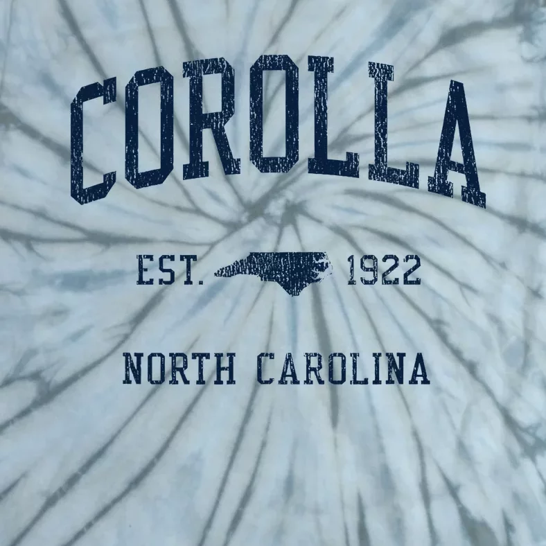 Corolla Nc Vintage Athletic Sports Tie-Dye T-Shirt