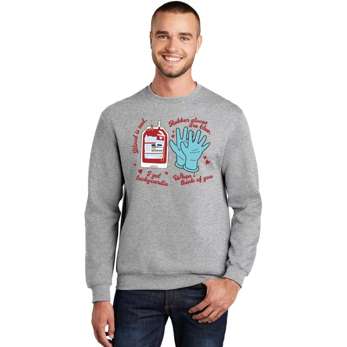 Cute Nurse Valentines Day Tall Sweatshirt