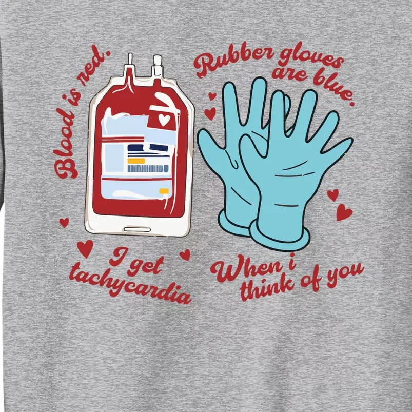 Cute Nurse Valentines Day Tall Sweatshirt